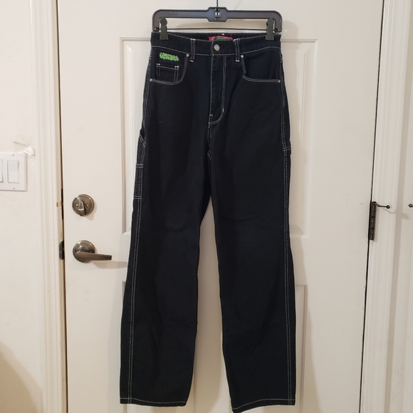 Empyre Black Pants with White Stitching - Picture 1 of 11